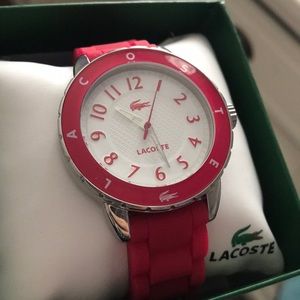 Limited addition kids pink Lacoste watch